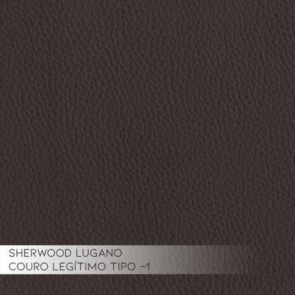 Imagem de Conjunto Sofá 3 e 2 Lugares Sala de Estar Kenny Tabaco Couro G43 - Gran Belo