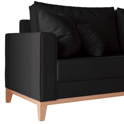 Imagem de Conjunto Sofá Beny e Puff Beny, 2 Peças, Tecido Linho.