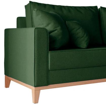 Imagem de Conjunto Sofá Beny e Puff Beny, 2 Peças, Tecido Linho.