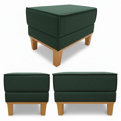 Imagem de Conjunto Sofá Beny e Puff Beny, 2 Peças, Tecido Linho.