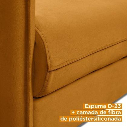 Imagem de Conjunto Sofá com 2 e 3 Lugares em Veludo CabeCasa MadeiraOriginals