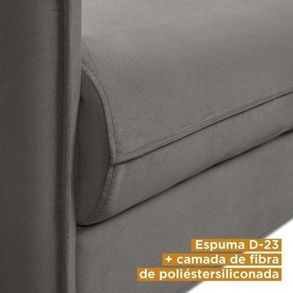 Imagem de Conjunto Sofá com 2 e 3 Lugares em Veludo CabeCasa MadeiraOriginals