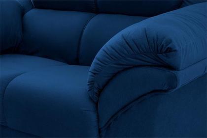 Imagem de Conjunto Sofá Windsor Velut Azul 3 e 2 Lugares 2,04m e 1,59m - King House