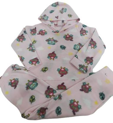 Imagem de Conjunto Soft Menina Inverno Infantil Tam 4 6 8 Capuz Frio