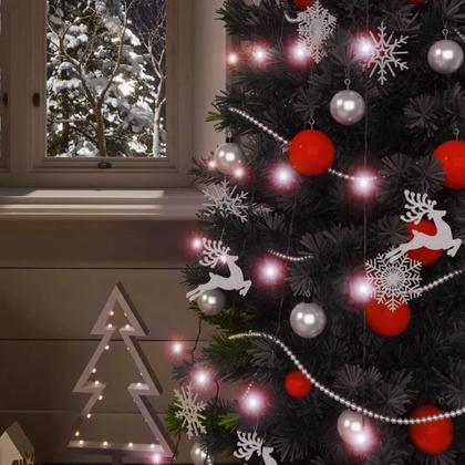 Imagem de Conjunto Solar Fairy Lights vidaXL de 5 com 200 LED branco quente