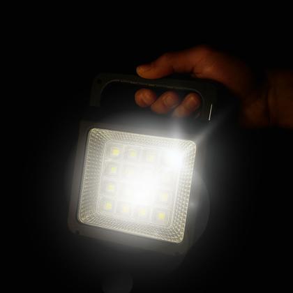 Imagem de Conjunto Solar Portátil de Emergência Com Painel Solar 6V 4W, 3 Lâmpadas LED e Rádio FM/ Bluetooth Urbantek