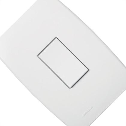 Imagem de Conjunto Soprano Ilus 4X2 Branco Com Placa(1Paralelo Vertical) 5Ta99043