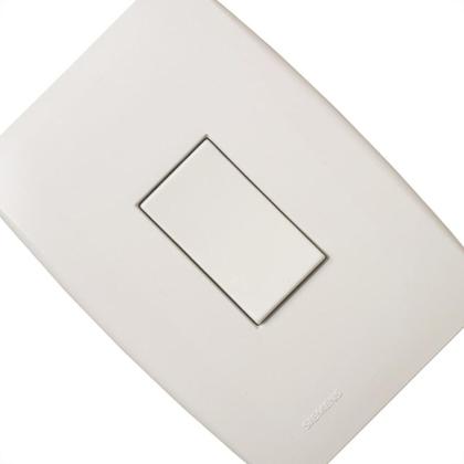 Imagem de Conjunto Soprano Ilus 4X2 Branco Com Placa(1Simples Vertical) 5Ta99041
