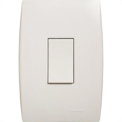 Imagem de Conjunto Soprano Ilus 4X2 Branco Com Placa(1Simples Vertical) 5Ta99041