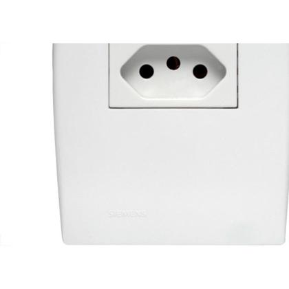 Imagem de Conjunto Soprano Ilus 4X2 Branco Com Placa(1Tomada 20A) 5Ub99050