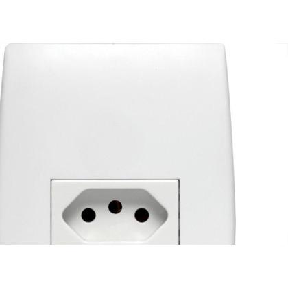 Imagem de Conjunto Soprano Ilus 4X2 Branco Com Placa(1Tomada 20A) 5Ub99050
