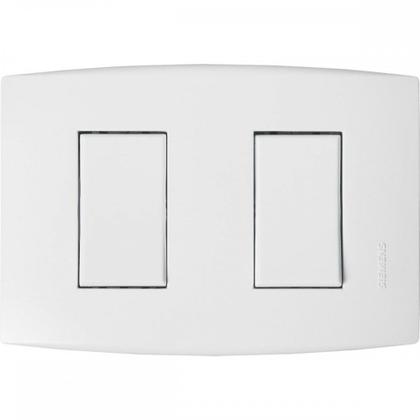 Imagem de Conjunto Soprano Ilus 4X2 Branco Com Placa(2Simples Distanciado) 5Ta99047