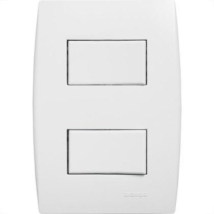 Imagem de Conjunto Soprano Ilus 4X2 Branco Com Placa(2Simples Distanciado) 5Ta99047