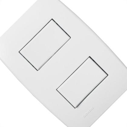 Imagem de Conjunto Soprano Ilus 4X2 Branco Com Placa(2Simples Distanciado) 5Ta99047