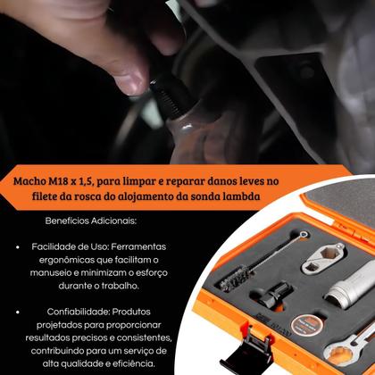 Imagem de Conjunto Soquetes Para Sensor De Oxigênio Sonda Lambda - Raven 101200
