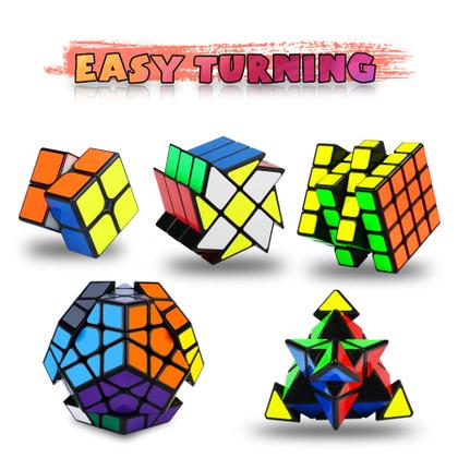 Conjunto Speed Cube Coolzon 2x2 4x4 Pyraminx Megaminx Fenghuolun
