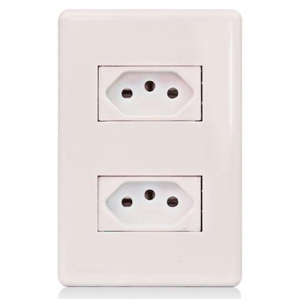 Imagem de Conjunto Steck Linha Stella Com Placa 2 Tomadas 2P+T. 20A. - 869361