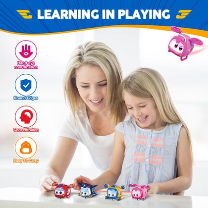 Imagem de Conjunto Super Wings Super Pet - 4 Peças com Luzes e Rostos Transformáveis