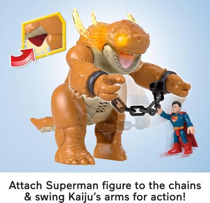Imagem de Conjunto Superman vs Kaiju c/ Som e Luz - Imaginext - Superman Filme - DC Super Friends - Fisher Price - Mattel