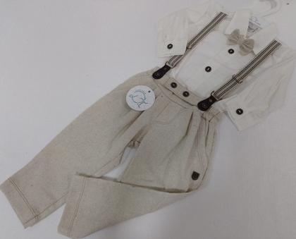 Imagem de Conjunto Suspensório + Camisa Bebê Menino Luxo D+ Baby 60134