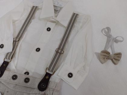 Imagem de Conjunto Suspensório + Camisa Bebê Menino Luxo D+ Baby 60134