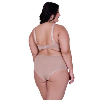 Imagem de Conjunto Sutiã e Calcinha Lingerie Plus Size Cós Alto com Detalhe de Renda Carolina
