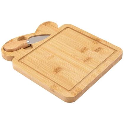 Imagem de Conjunto Tábua e Faca p/ Queijo 2 Pçs Bambu N248867-4 Quanhe