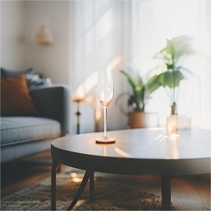 Imagem de Conjunto Taça Champanhe Espumante Cristal Rose 220Ml C/6 Un