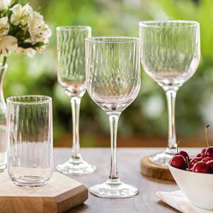 Imagem de Conjunto Taças Fiore 12 Unidades Transparente 400ml Vinho Champanhe Nadir