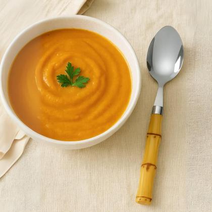 Imagem de Conjunto Talheres Estilo Bambu 24 Peças Faca Colher Garfo