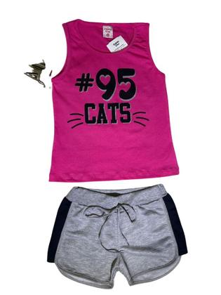 Imagem de Conjunto TAM 4, 6 e 8  Blusinha e Short Candy Clas 95