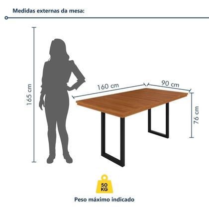 Imagem de Conjunto Tampo Ripado Eucalípto 160x90cm com 4 Bancos Capri