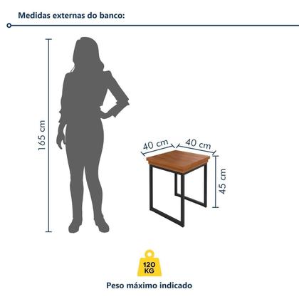 Imagem de Conjunto Tampo Ripado Eucalípto 160x90cm com 4 Bancos Capri