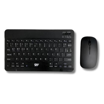 Imagem de Conjunto Teclado Com Mouse Bluetooth Sem Fio Coloridos Wireless