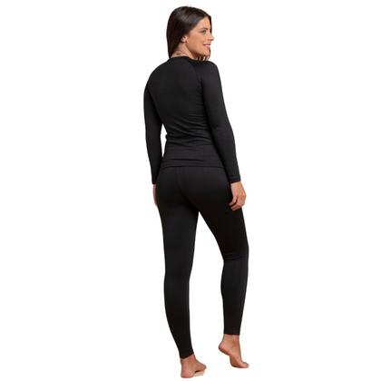 Imagem de Conjunto Térmico Blusa Calça + Gorro + Luva Adulto Neve Masculino Feminino