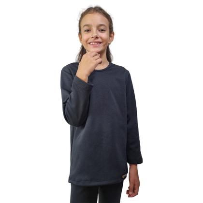 Imagem de Conjunto Térmico Felpado Infantil Unissex Tamanhos 2 a 10 anos Segunda Pele - Blusa e Calça legging Frio Intenso, Neve - ADSTORE