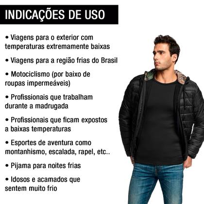 Imagem de Conjunto Termico Segunda Pele Flanelado + Touca Gorro Slim Plus Size Masculino Feminino