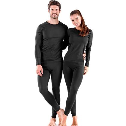 Imagem de Conjunto Termico Unissex Para Frio Inverno Forrado Peluciado