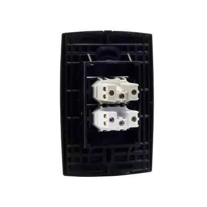 Imagem de Conjunto Tomada 10A + Tomada 20A Preto Rubi - Force Line