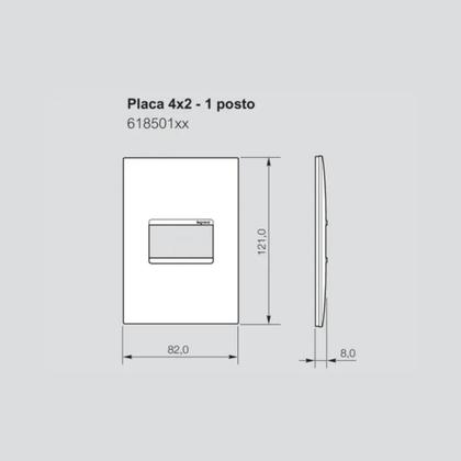 Imagem de Conjunto Tomada 20a 2p+t 4x2 Branca 615081bc Pial Plus+