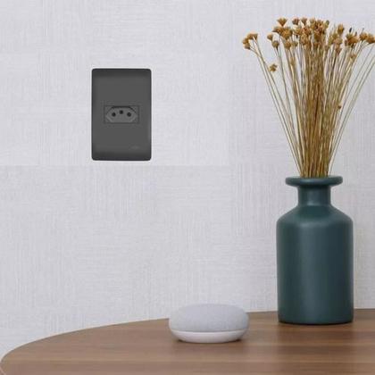 Imagem de Conjunto Tomada 20a 3 Pinos Fame Habitat Black