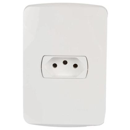 Imagem de Conjunto Tomada 2P+T 10A 250V Pl/Br Miluz S3B60340 Schneider