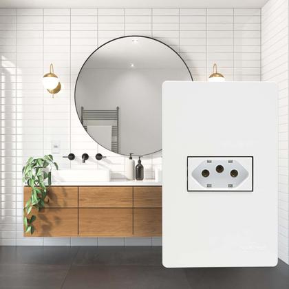 Imagem de Conjunto Tomada 4x2 20A branco Infiniti Margirius