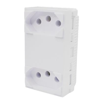 Imagem de Conjunto Tomada Dupla 10A 2p+T 4x2 Monobloco i9 94120 Ilumi