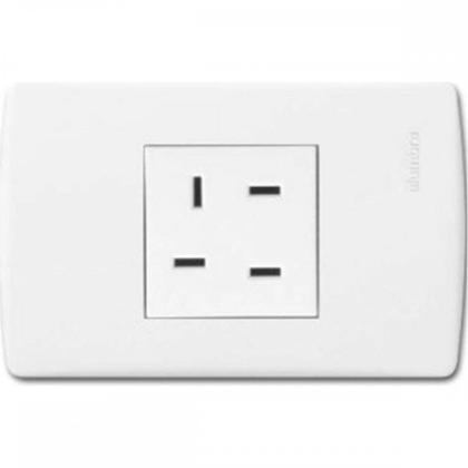 Imagem de Conjunto Tomada Fone Siena 4X2 Com Placa Branca 6558