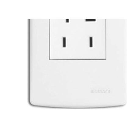 Imagem de Conjunto Tomada Fone Siena 4X2 Com Placa Branca 6558