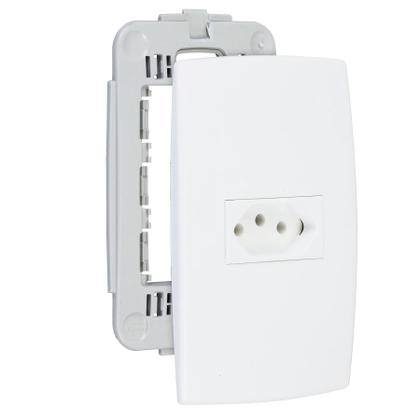 Imagem de Conjunto Tomada Horizontal 4X2 10A Pial Plus 615080 Legrand