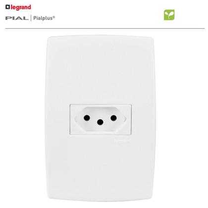 Imagem de Conjunto Tomada Horizontal 4X2 10A Pial Plus 615080 Legrand