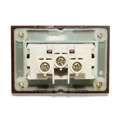 Imagem de Conjunto Tomada para Móveis 2P+T 10A 250V Marrom Sleek MarGirius