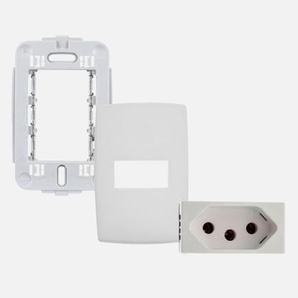 Imagem de Conjunto Tomada Simples 10a 4x2 Pial Plus